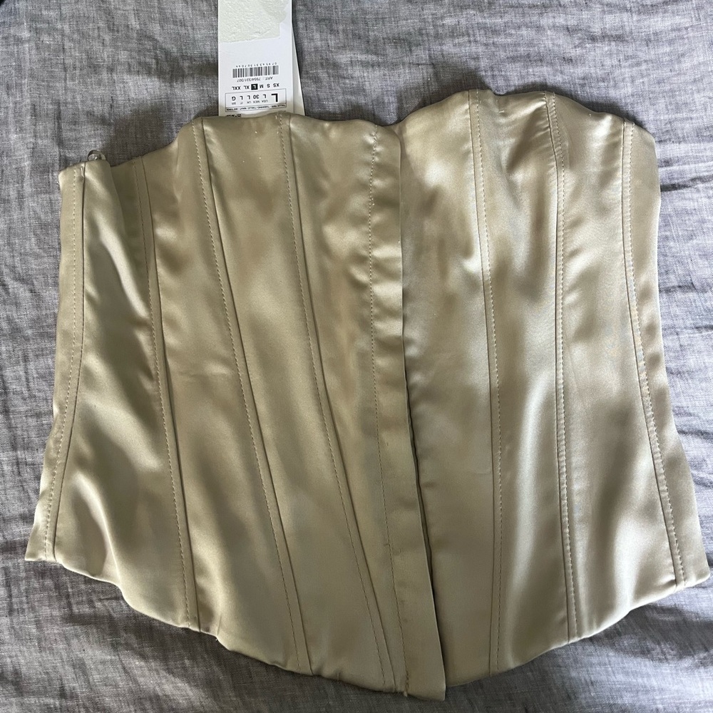 New with tags Zara bustier top. Size large